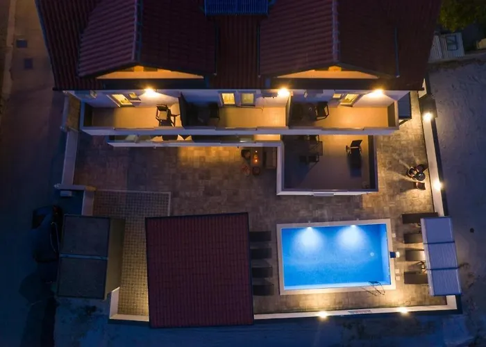 Apartment In Okrug Gornji With Sea View, Balcony, Air Conditioning, Wifi 5134-2