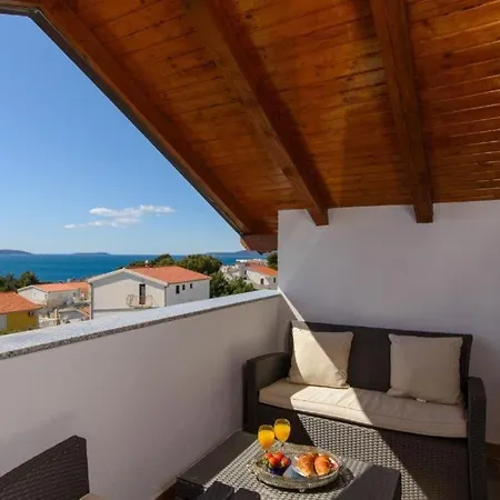 Apartament In Okrug Gornji With Sea View, Balcony, Air Conditioning, Wifi 5134-2 *